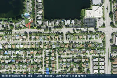 Vue aérienne du site 365 Data Centers Ft. Lauderdale (FLL)