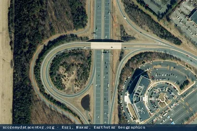 Aerial view of 365 Data Centers Herndon (VA1)