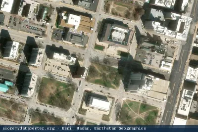 Vue aérienne du site 710 Tucker St Louis