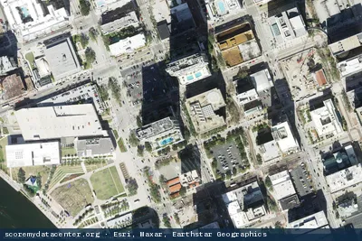 Vue aérienne du site AceHost Tampa