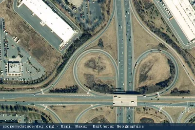 Aerial view of AMAZON DATA SERVICES INC. IAD-144 IAD-145