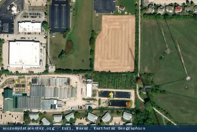 Aerial view of Bluebird Quad Cities Data Center