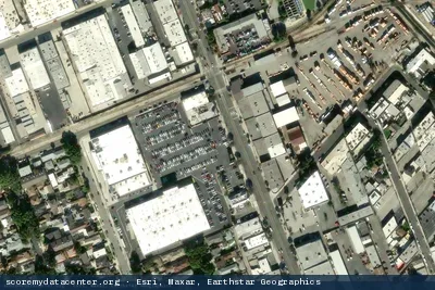 Vue aérienne du site Burbank Water and Power