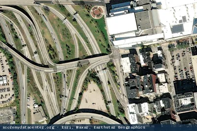 Aerial view of Cincinnatti Bell - West 7th Street