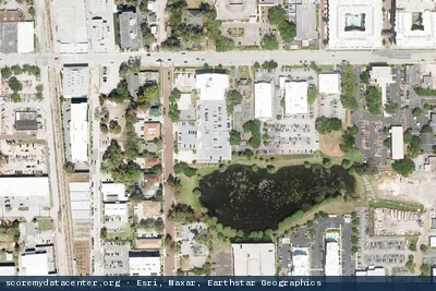 Vue aérienne du site Colo Solutions Downtown Orlando