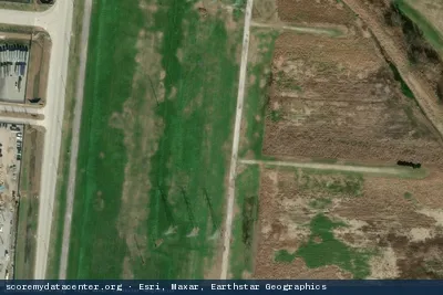 Aerial view of COLOSSUS DATA CENTER
