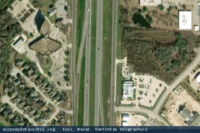 Aerial view of Crosspoint Data College Station