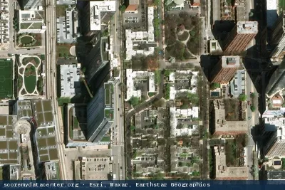 Aerial view of Crown Castle Chicago (725 S Wells)