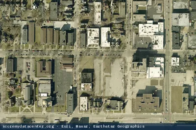Vue aérienne du site Data Holdings Milwaukee