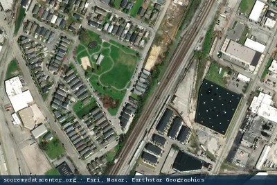 Vue aérienne du site DC BLOX CHA1 - DCBLOX Chattanooga