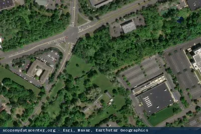 Vue aérienne du site Digital Realty EWR (3 Corporate Pl)