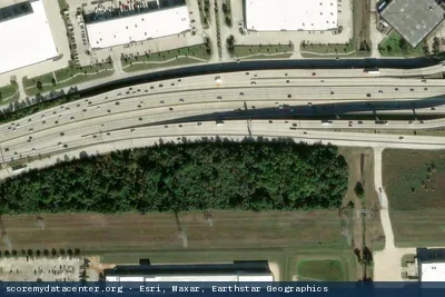 Aerial view of Digital Realty HOU (12001 North Freeway)