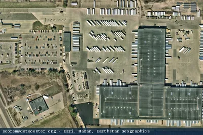 Vue aérienne du site Eagan 5 MW DATA CENTER