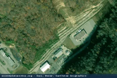 Vue aérienne du site East Kentucky Network Data Center