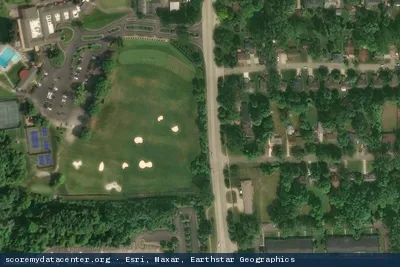 Vue aérienne du site EdgeConneX Detroit (EDCDET01)