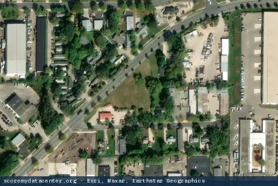 Aerial view of EdgeConneX Madison (EDCMAD01)