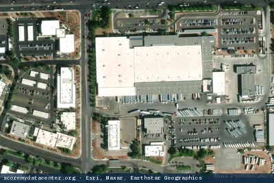Vue aérienne du site Fiberhub LAS1