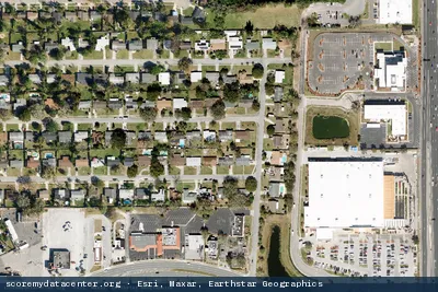 Vue aérienne du site HostDime Orlando Tier IV Data Center