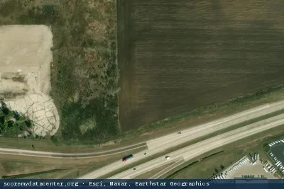 Vue aérienne du site LightEdge Des Moines 1 (DSM1)