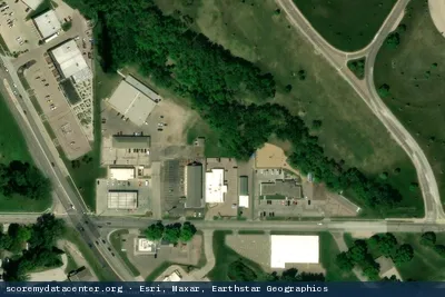 Vue aérienne du site Long Lines Data Center