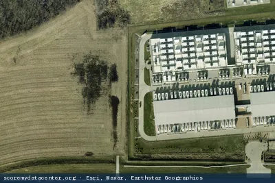 Vue aérienne du site MICROSOFT CORPORATION - ALLUVIUM DATA CENTER