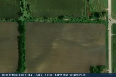 Vue aérienne du site Midco Yankton