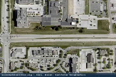 Aerial view of MIDLANDS DATA CENTER