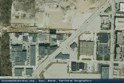 Vue aérienne du site Netrality - Indy Telcom Center - 733 W. Henry