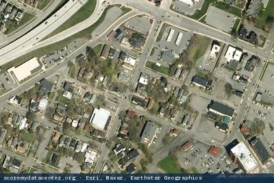 Vue aérienne du site Northland Communications - Utica