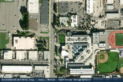 Vue aérienne du site OCDC Orange County Datacenter Santa Ana