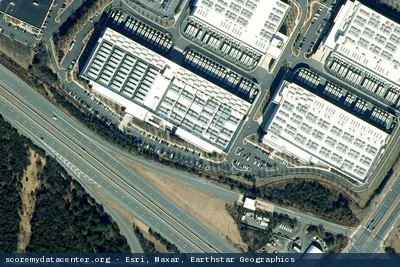 Aerial view of QTS Ashburn (ASH3)