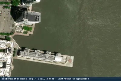 Vue aérienne du site QTS Jersey City (JCY1)
