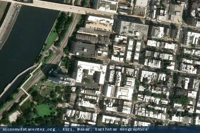 Vue aérienne du site Quonix Datacenter (2401 Locust St)