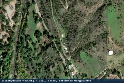 Vue aérienne du site SD / Comsat Santa Paula Ground Station