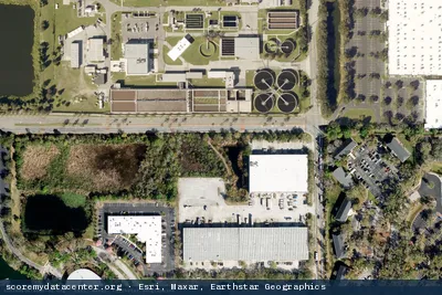 Vue aérienne du site Smart City Telecom Maitland Colo