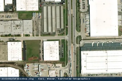 Aerial view of Stream Data Centers - Chicago II