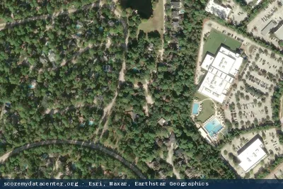Vue aérienne du site Stream Data Centers - Houston I