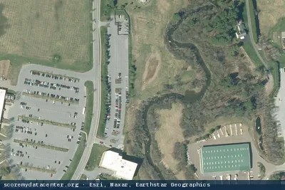 Vue aérienne du site Tech Vault South Burlington