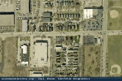 Vue aérienne du site TierPoint Milwaukee