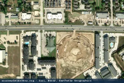 Aerial view of TRG Datacenters Houston (HOU1) (HOU2)