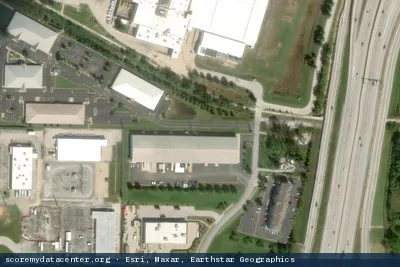 Vue aérienne du site WALMART EAST DATA CENTER/DAVID GLASS TECHNOLOGY CENTER